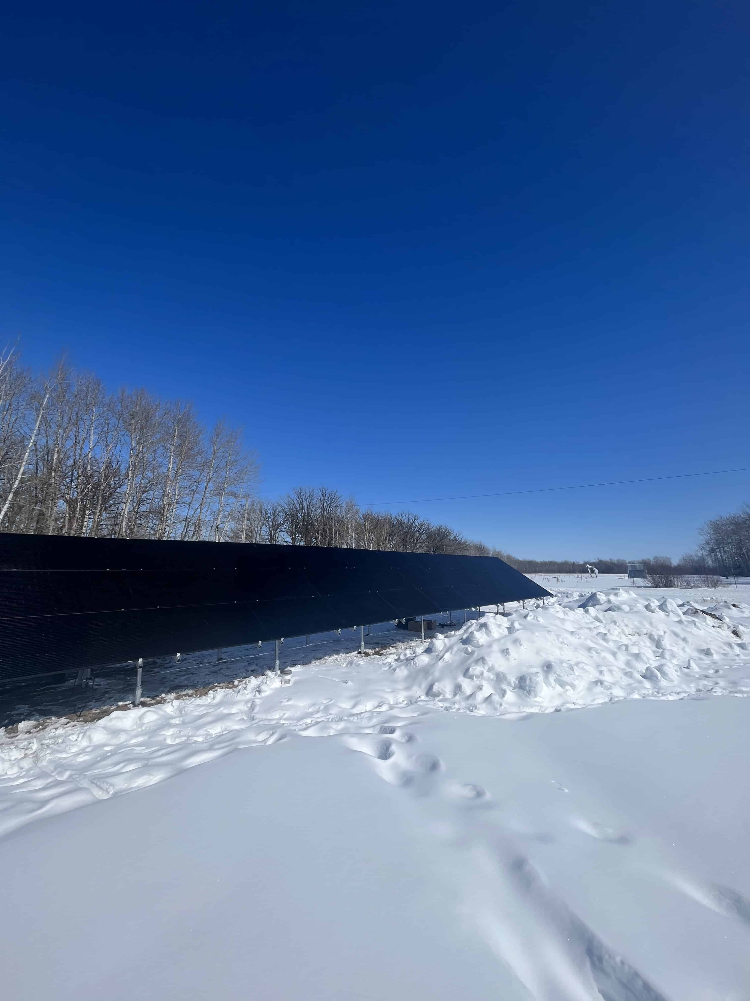Solar Panels Generating Power In Colder Temperatures | Wolf River Electric