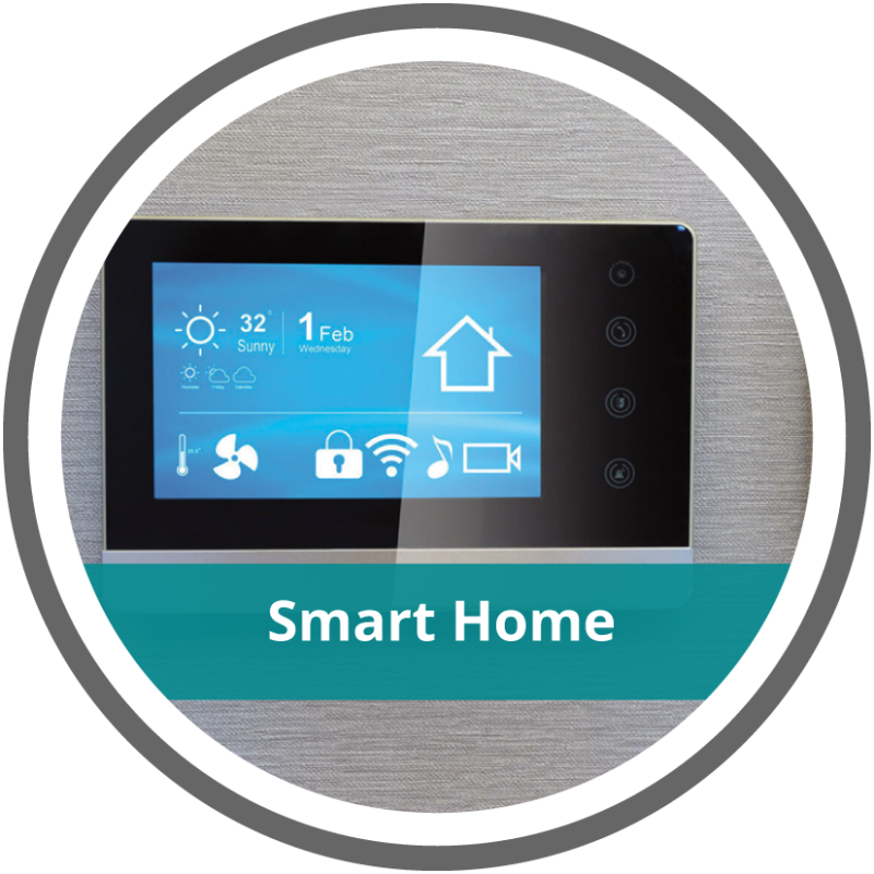 Smart home control panel, highlighting Wolf River Electric's advanced home automation and energy management solutions.