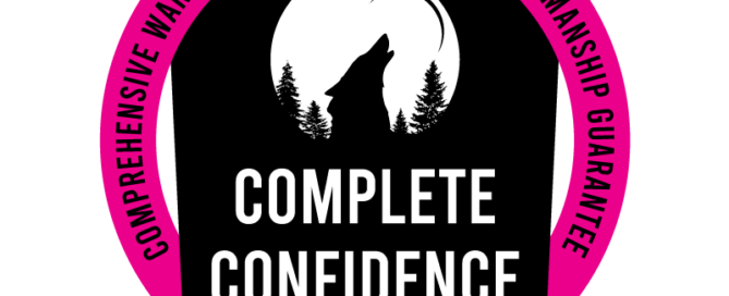 Wolf River Electric Complete Confidence Warranty Badge – Comprehensive Solar Panel & Workmanship Guarantee for Reliable Energy Solutions.