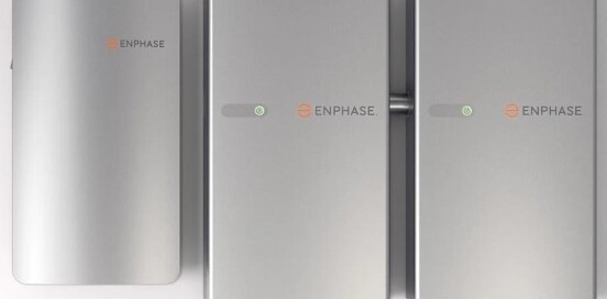 Enphase energy storage systems showcased by Wolf River Electric, delivering efficient solar power backup solutions for your home.