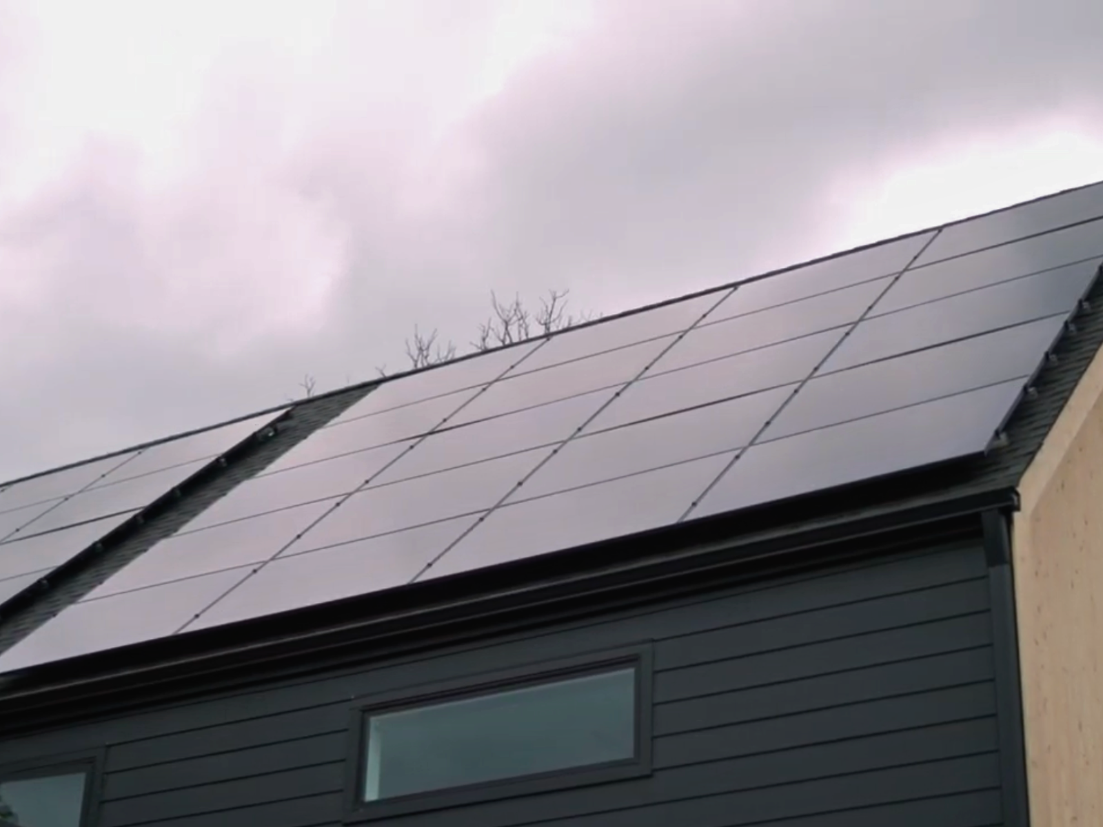 Up close shot of Brian solar residential installation. Up close shot of Brian solar residential installation.