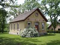 The District 28 School House in Ramsey, Minnesota during the day. The District 28 School House in Ramsey, Minnesota during the day.