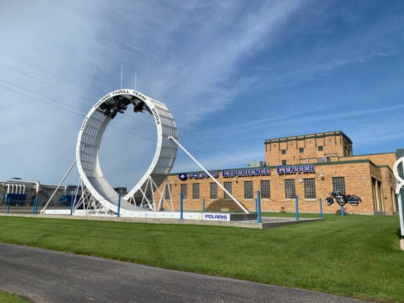 Front shot of the Polaris Experience Center during the day. Front shot of the Polaris Experience Center during the day.