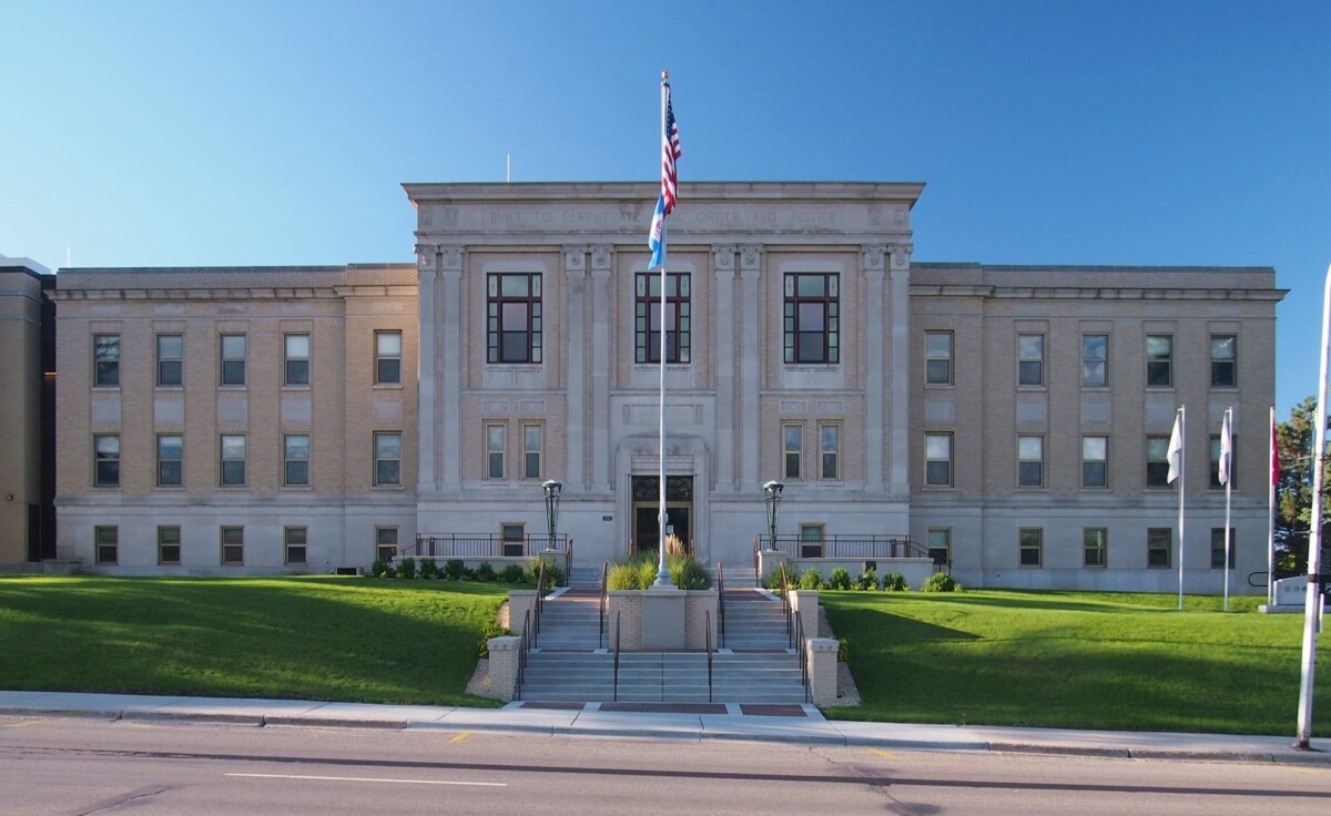 Front shot of the Pope County Courthouse during the day. Front shot of the Pope County Courthouse during the day.