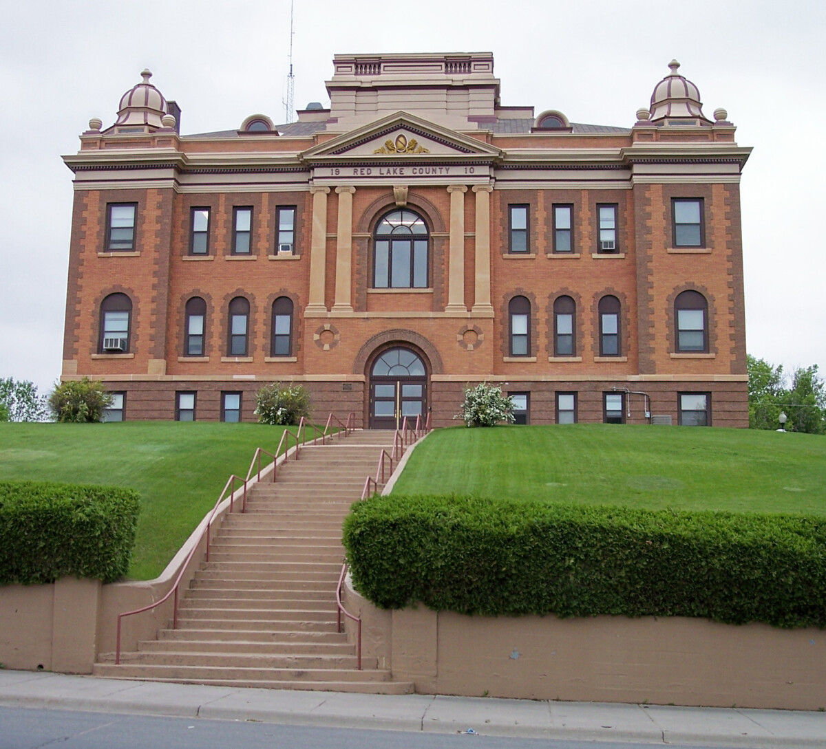 Front shot of the Red Lake County Courthouse during the day. Front shot of the Red Lake County Courthouse during the day.