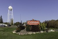 A Welcome to Cromwell sign in Cromwell, Minnesota.