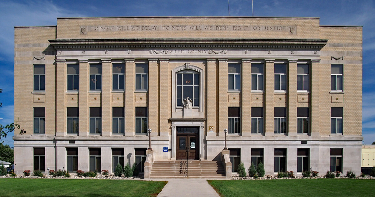 Front shot of the Wilkin County Courthouse during the day. Front shot of the Wilkin County Courthouse during the day.