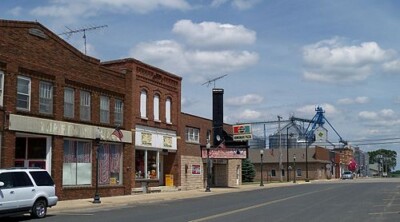 Businesses in West Concord, Minnesota.