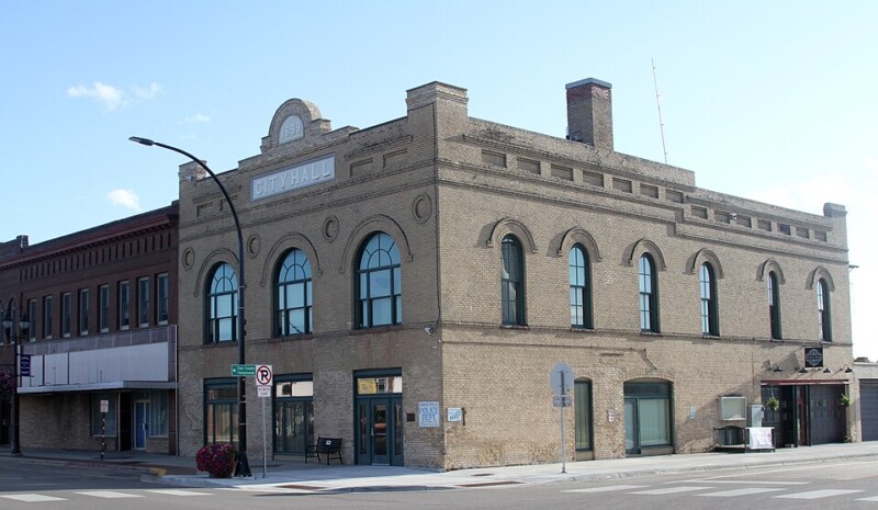 The Old City Hall building in Barnesville, Minnesota.