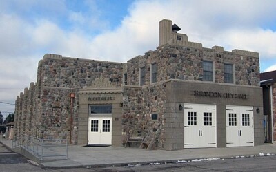 Brandon, Minnesota Auditorium and City Hall building.
