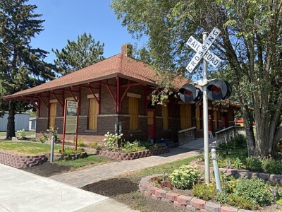 The Cuyuna Range Museum at the Soo Line Depot in Crosby, Minnesota.
