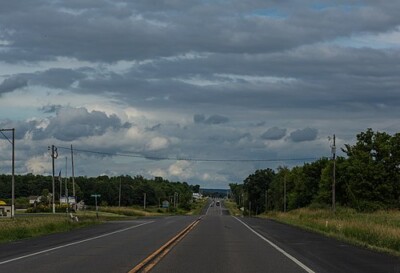 US Route 8 (Lake Boulevard) between Center City and Shafer, Minnesota.