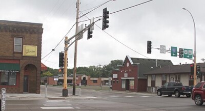 An intersection in Wyoming, Minnesota.