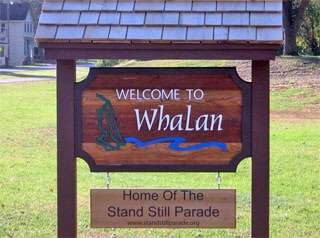 City of Whalan welcome sign