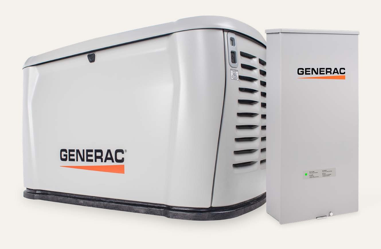 Generac home standby generator with automatic transfer switch