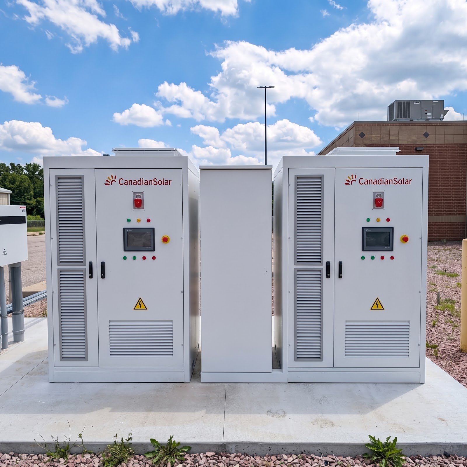 Commercial battery cabinets CATL, installed by Wolf River Electric