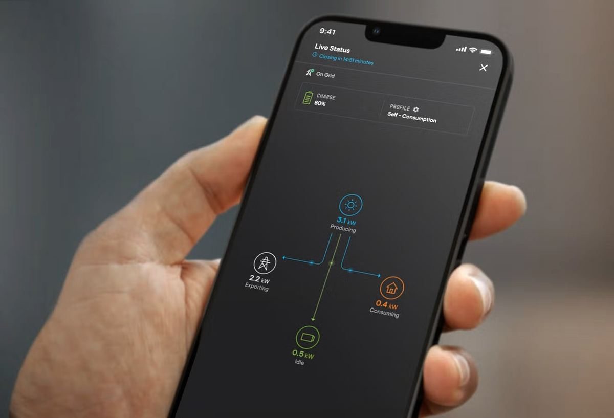 Enphase battery and monitoring app